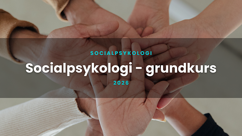 Presentationsbild för föreläsningen Socialpsykologi – grundkurs