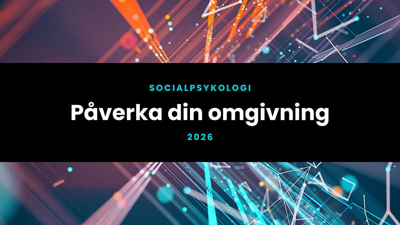 Presentationsbild för föreläsningen Påverka din omgivning